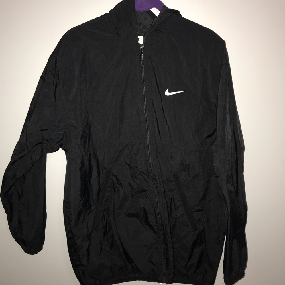 black nike windbreaker
